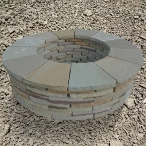 Desert Yellow-Brown Sandstone Fire Pit