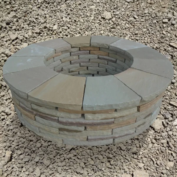 Desert Yellow-Brown Sandstone Fire Pit