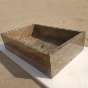 Forest Green Stone Wash Basin