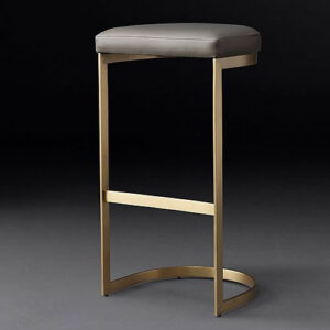 Modern Luxe Brass Bar Stool