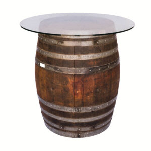 Vintage Barrel Bar Table