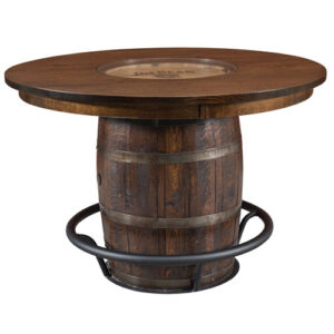 Rustic Reserve Barrel Pub Table