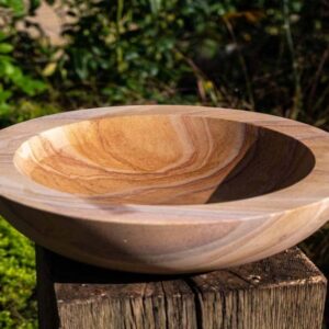 Natural Sandstone Bowl Birdbath