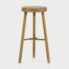 Minimalist Solid Wood Bar Stool