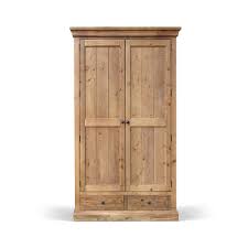 Classic Wooden Double-Door Wardrobe