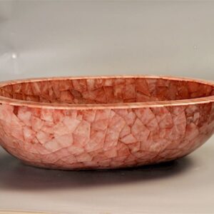 Red Rose Onyx Quartz Wash Basin